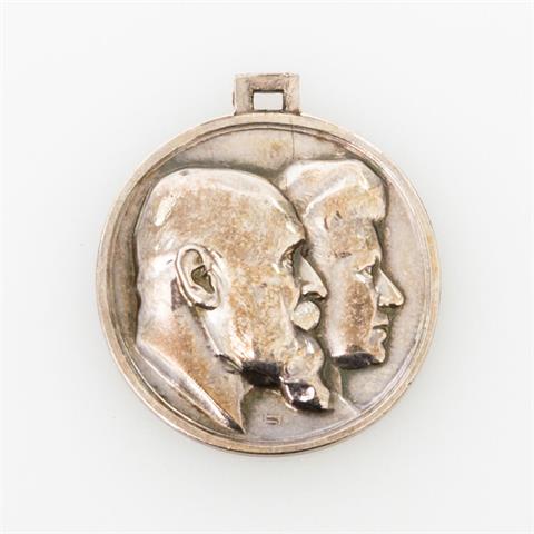 WÜRTTEMBERG. Medaille zur Erinnerung an die Silberhochzeit