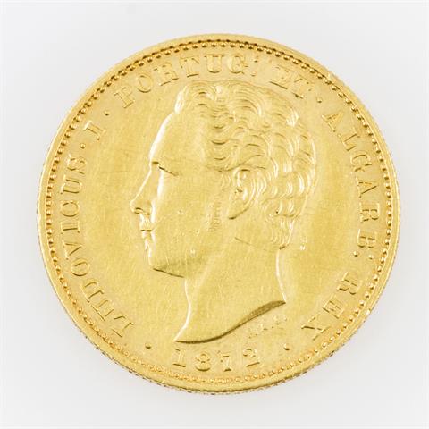 Portugal/Gold - 5000 Reis 1872, Ludwig I.,