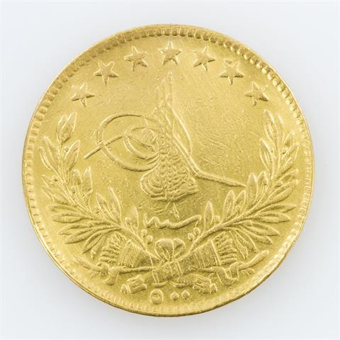 Ägypten/Gold - 500 Piaster 1918, Muhammad VI.,