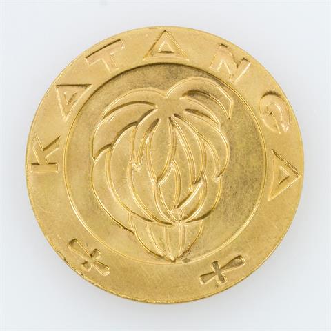 Katanga/Gold - 5 Francs 1961, stgl.,