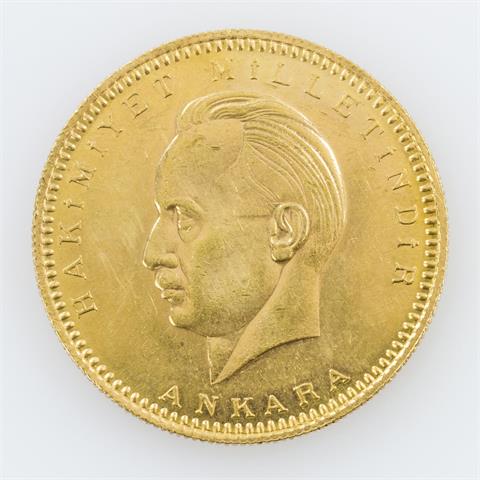 Türkei, Republik/Gold - 500 Piaster (Kurush) 1946,