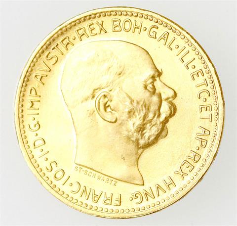 Österreich/GOLD - 20 Kronen 1915 NP,