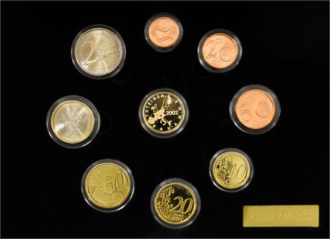 Finnland - Kursmünzensatz 2002 mit Goldtoken,