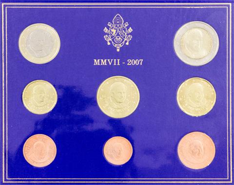 Vatikan - Kursmünzensatz 2007,