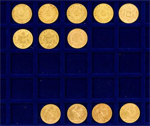 Frankreich/GOLD - 12 x 20 Francs,