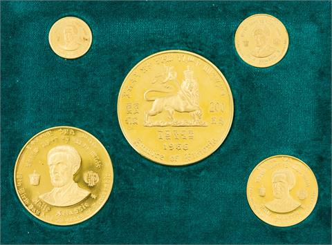 Äthiopien/GOLD - Goldset "Haile Selassie I. -