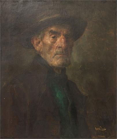 BEST, HANS (Mannheim 1874-1942 München, Prof.), "Portrait eines Bauern",