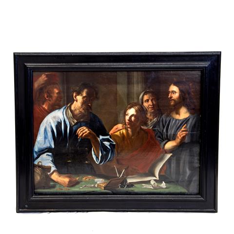 JORDAENS, JACOB, Umkreis (J.J.: 1593-1678, Maler in Antwerpen), "Christus bei dem Geldwechsler",