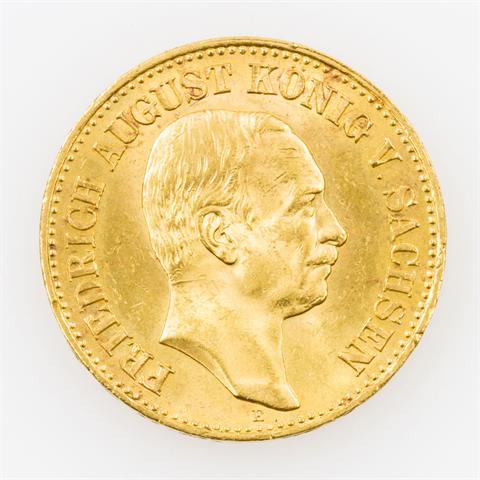 Sachsen/GOLD - 20 Mark 1913 E,