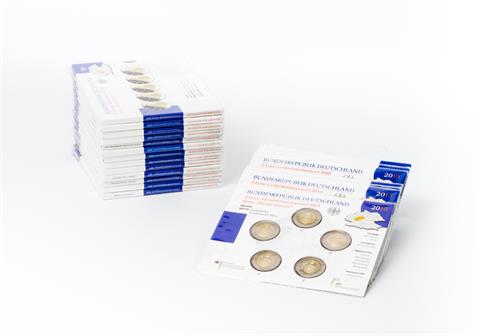 Konvolut von 22 x 2-Euro-Sammlermünzensets -