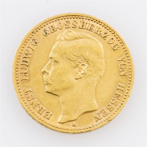 Hessen/GOLD - 20 Mark 1905 A,