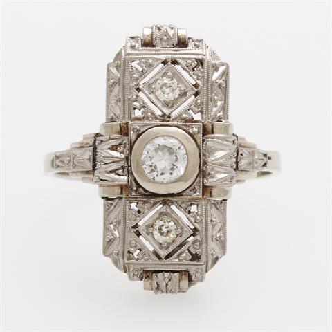 Art-Deco-Ring, ca. 1925-1930er Jahre,