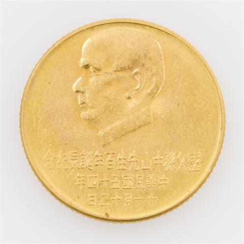 Taiwan (Republik China)/ Gold - 1000 Yuan 1965, auf den 100. Geburtstag