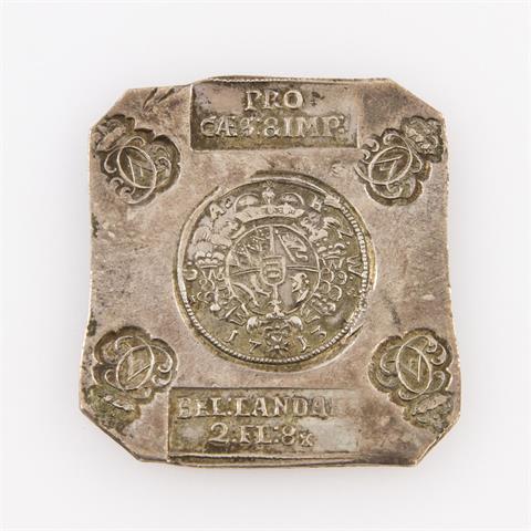 Württemberg - Einseitige Klippe zu 2 Gulden 8 Kreuzer 1713, Karl Alexander 1713,