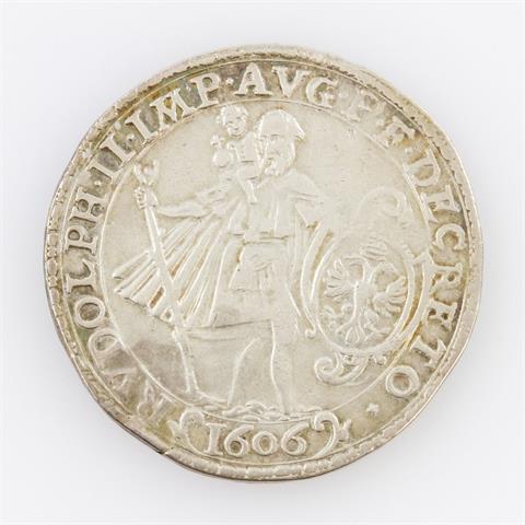 Württemberg - Halbtaler 1606, Friedrich I., Klein/Raff 232.1a.,