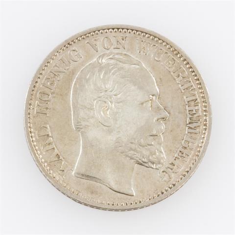 König Karl, Württemberg - 1/2 Gulden 1871,