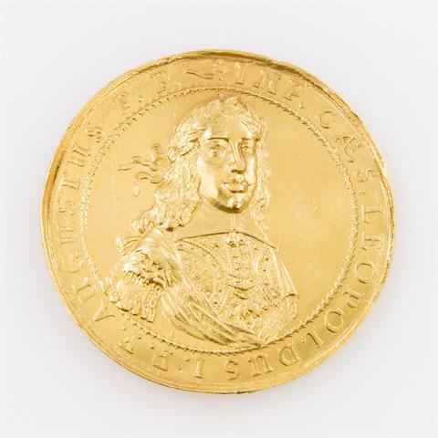 RDR / Österreich/GOLD - Denkmünze zu 10 Dukaten o.J. (1657), Leopold I.,