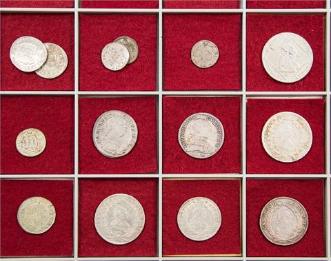 Herzog Carl Eugen - Sammlung von 14 Münzen,