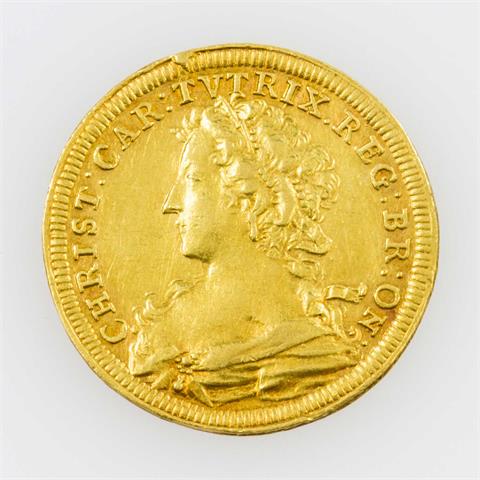 Brandenburg-Ansbach/Gold - Dukat 1726, Christiane Charlotte von Brandenburg-Anbach,