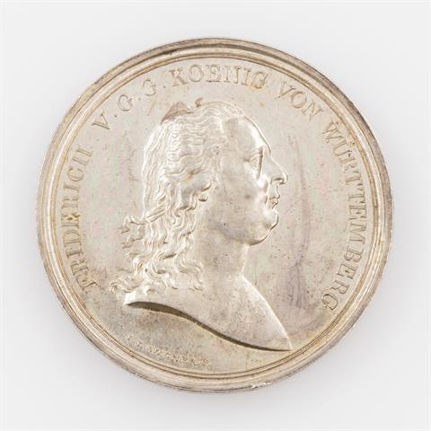Württemberg / Friedrich II./I. - Ag Medaille 1806,