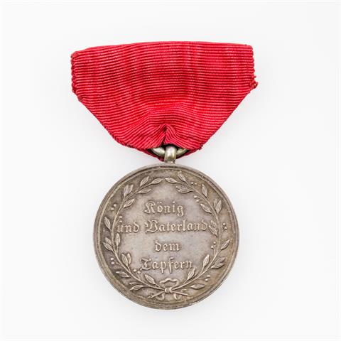 Württemberg - Selten! Friedrich II./I. 1797-1806-1816, Ehrenmedaille für den Sieg am 25. März 1814.