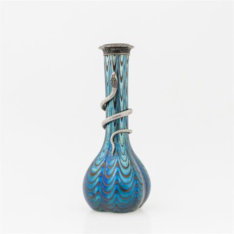 Vase wohl LOETZ, 20. Jh., gekämmter Dekor in der Art der "Phänomenvasen"