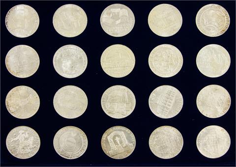 Österreich - Sammlung von 53 Silbermünzen,