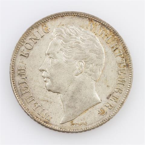 Württemberg - 2 Gulden 1850, König Wilhelm, ss.,