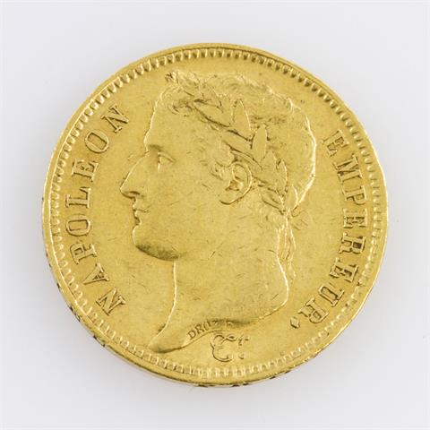 Frankreich/Gold - 40 Francs 1811/A, Kaiser Napoleon,
