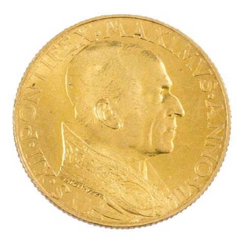 Selten! Vatikan/GOLD - 100 Lire 1945,