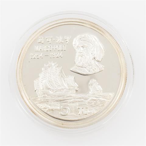 China - 5 Yuan Silber 1983. Marco Polo,