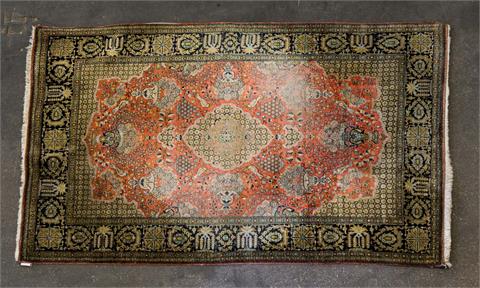 Orientteppich aus Seide. GHOM/PERSIEN, 20. Jh., 175x108 cm