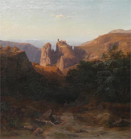 EHEMANT, FRITZ (1804-1842), "Burg in den italienischen Alpen",