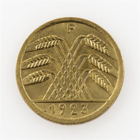 Weimarer Republik - 50 Rentenpfennig 1923 F,