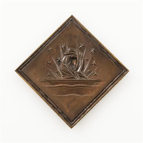 Württemberg - Äußerst seltene Bronzeplakette o.J. (1920-1933) zur Goldenen Hochzeit