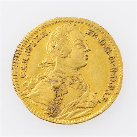 Brandenburg-Ansbach/Gold - Dukat 1753, Karl Wilhelm Ferdinand (1729-1757),