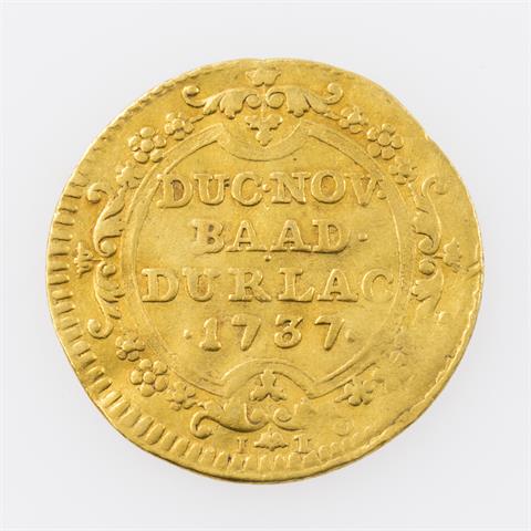 Baden-Durlach/Gold - Dukat 1737, Karl Wilhelm (1709-1738),