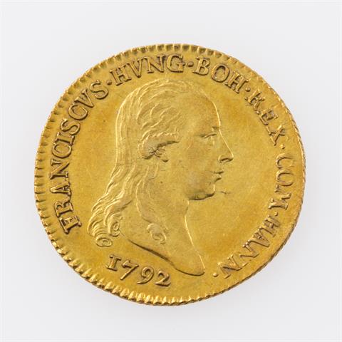 Römisch-Deutsches Reich/Gold - Gold-Jeton 1792, Franz II. (I.) (1792-1835),