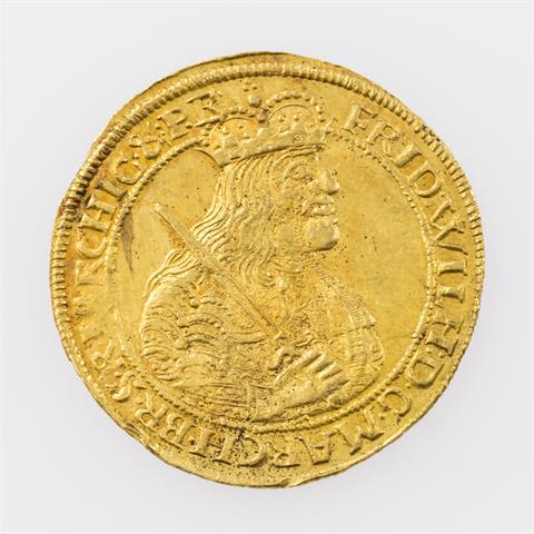 Brandenburg-Preußen/Gold - Dukat 1665, Königsberg, Friedrich Wilhelm der Große Kurfürst (1640-1688),