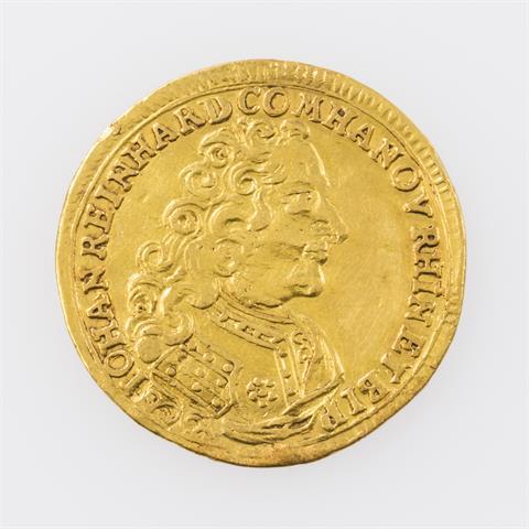 Hanau-Lichtenberg/Gold - Dukat 1732, Johann Reinhard III. (1712-1736),