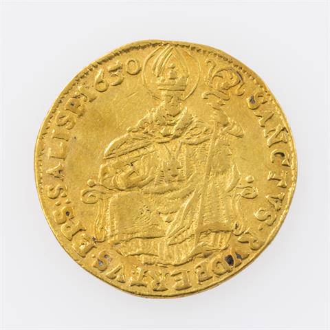 Erzbistum Salzburg/Gold - Dukat 1650, Paris Graf Lodron (1619-1653),