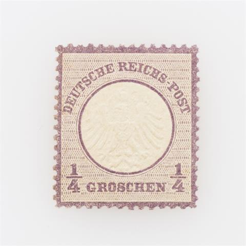 Dt. Reich Brustschilde - 1872, 1/4 Gr. kleines Schild,