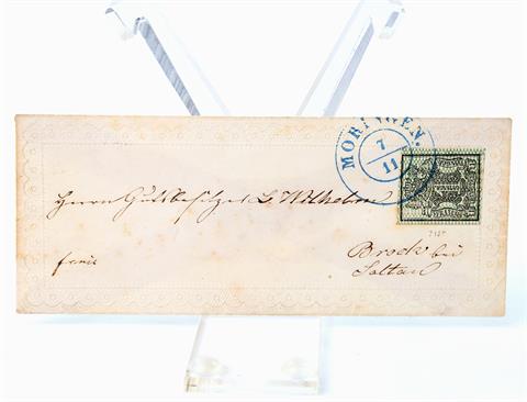 AD Hannover - 1855/56, Damenzierbrief mit 1 Ggr. Netzwerk,