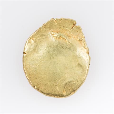 Ostgallien (Belgien)/Gold - Statère uniface, ca 60-25 v.Chr., Av: Glatt mit Prägeresten,