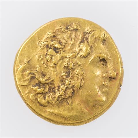 Pontos/Gold - Goldstater 88-86 v. Chr./Kallatis, Mithridates VI. (120-63), im Namen des Lysimachos,