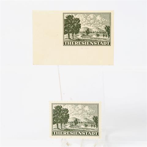 Böhmen und Mähren - Zulassungsmarke Mi.Nr. 1 Theresienstadt,