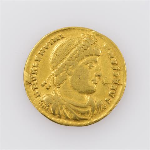 Spätantike/Gold - Solidus 364-367 n.Chr./Lyon, Valentinian I., Av: Kopf des Valentinian I. n.r.,