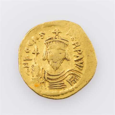Spätantike/Gold - Soldius Anfang 7.Jh.n.Chr./Constantinopolis, Focas (602-610 n.Chr.),
