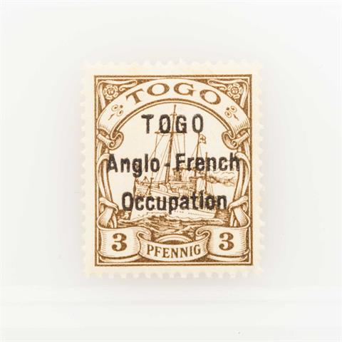 Deutsche Kolonien - Togo, Britische Besetzung 1914,