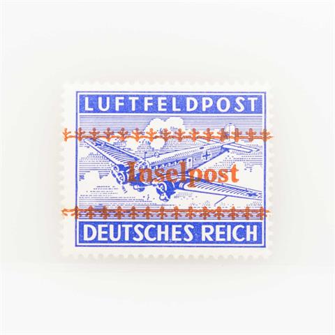 Deutsches Reich - Feldpostmarken, Insel Kreta 1944, Zulassungsmarke (Mi.-Nr. 7a),